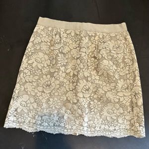 JCREW Lace Mini Skirt- Size 2